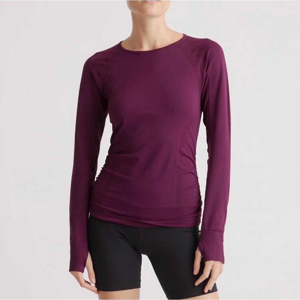 Athleta Momentum long‎ sleeve Dark plum Size Medium